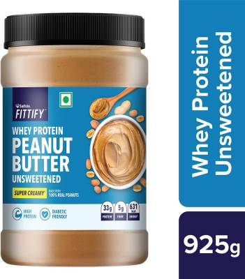 Saffola Fittify Whey Protein Peanut Butter Unsweetened Super Creamy 925 g
