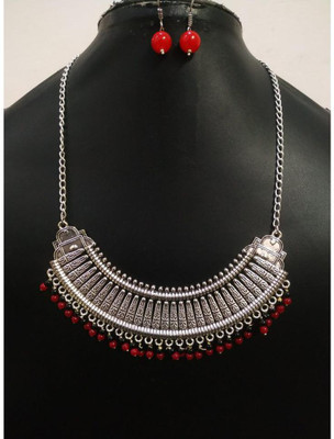 GEODE DELIGHT Alloy Silver Silver Jewellery Set(Pack of 1)