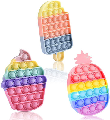 SWISS WONDER Poppet Pop It Fidget Toys, Push Pop Bubble Fidget Sensory Toy-SX-188(Multicolor)
