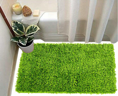 AK Decor Polyester Door Mat(Green, Medium)
