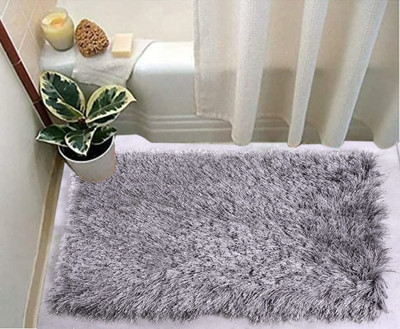 Shivkirpa Polyester Door Mat(Grey, Medium)