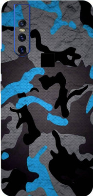 BUGGU VIVO V15, vivo v15 Mobile Skin(Ultra Super Camouflage Blue Skin With High Matte Finish.)