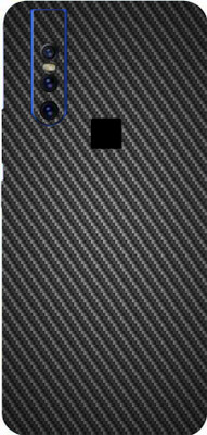 BUGGU VIVO V15, vivo v15 Mobile Skin(Ultra Super Black Carbon Fiber Skin With High Matte Finish.)