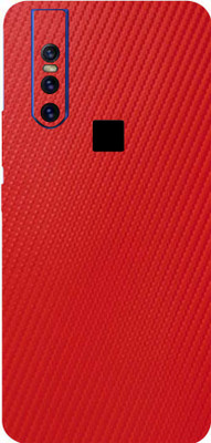 BUGGU VIVO V15, vivo v15 Mobile Skin(Ultra Super Red Carbon Fiber Skin With High Matte Finish.)