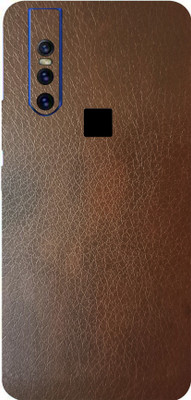 BUGGU VIVO V15, vivo v15 Mobile Skin(Ultra Super Brown Leather Skin With High Matte Finish.)