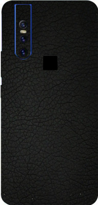 BUGGU VIVO V15, vivo v15 Mobile Skin(Ultra Super Black Leather Skin With High Matte Finish.)