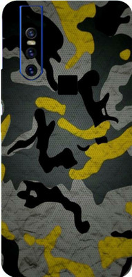 BUGGU VIVO V15, vivo v15 Mobile Skin(Ultra Super Camouflage Yellow Skin With High Matte Finish.)