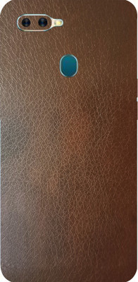 BUGGU Oppo A7 Mobile Skin(Ultra Super Mahogany Brown Leather Skin With High Matte Finish.)
