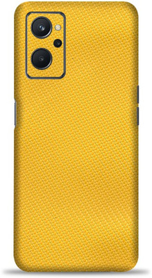 OggyBaba Realme 9i, Yellow Carbon Fiber Skin Guard, An Elegant Mobile Skin(Yellow carbon fiber skin with ultra matte finish)