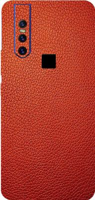 BUGGU VIVO V15, vivo v15 Mobile Skin(Ultra Super Red Leather Skin With High Matte Finish.)