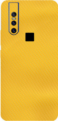 BUGGU VIVO V15, vivo v15 Mobile Skin(Ultra Super Yellow Carbon Fiber Skin With High Matte Finish.)
