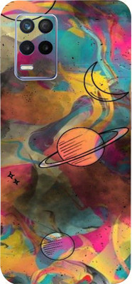 Mclaxa Colourful Shapes Mobile Back Skin., Colourful Shapes, Realme 8s 5g Mobile Skin(Colourful Shapes Skin With Super Matte Finish)