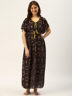 TRUNDZ Women Nighty(Multicolor)