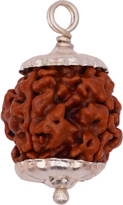 KUNDALI N JYOTISH 4 Mukhi Rudraksh Symbol of Lord Brahma Wood Pendant