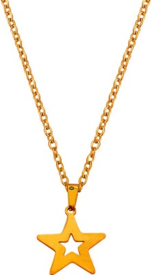 Sullery Star Valentine Day Gift Necklace Chain Gold-plated Stainless Steel Pendant