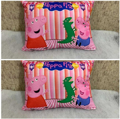 SWASTIKTEXTILES Microfibre Baby Pillow Pack of 2 Toons & Characters(Pink)