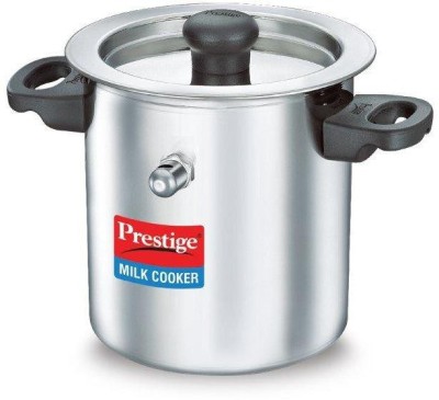 Prestige SS Milk Cooker or Milk Pan 20 cm diameter with Lid 1.5 L capacity(Stainless Steel, Induction Bottom)