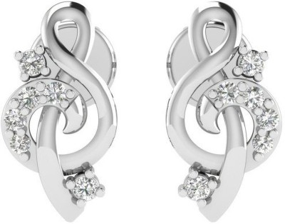 avsar Avsar 18K (750) White Gold and Diamond Earring AVE492WA White Gold 18kt Diamond Stud Earring