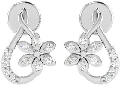 avsar Avsar 18K (750) White Gold and Diamond Earring AVE477WA White Gold 18kt Diamond Stud Earring