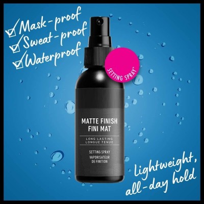 Latixmat Pro Matte Finish Makeup Setting Spray Face Primer Foundation Base Fixer Hydrate Primer  - 100 ml(TRANSPARENT)