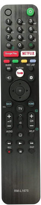 BhalTech RM-L1675 LED LCD SmartTV Android TV with Netflix Google Play Function Compatible Sony Bravia Remote Controller(Black)