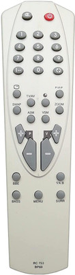BhalTech BP60 RC 753 CRT TV Universal Compatible for  BPL Remote Controller(Gray)
