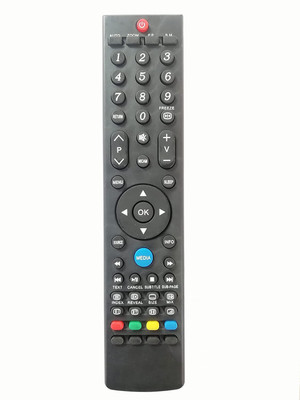 BhalTech LED LCD Smart TV Compatible for SKYWORTH (Media) Remote Controller(Black)
