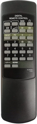 BhalTech WLR600B VC36 CRT TV Compatible for  VIDEOCON TV Remote Controller(Black)