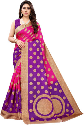 Priyashi Woven Mysore Art Silk Saree(Pink)