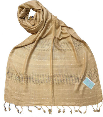 Famous Textile Self Design Cotton Viscose Blend Men & Women Fancy Scarf