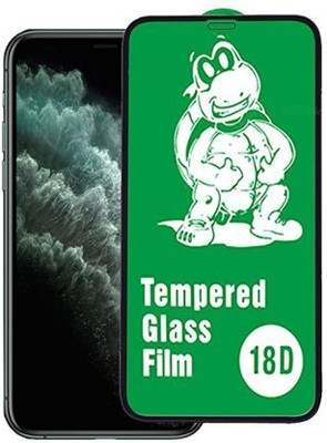 BadiyaBuy Edge To Edge Tempered Glass for Apple iPhone 11 Pro Max (18D Glass)(Pack of 1)