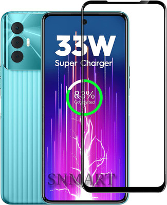 SNMART Edge To Edge Tempered Glass for Tecno Spark 8 Pro(Pack of 1)