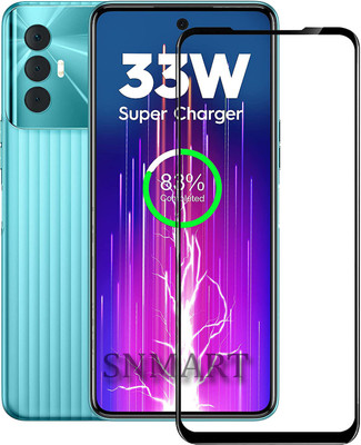SNMART Edge To Edge Tempered Glass for Tecno Spark 8 Pro(Pack of 1)