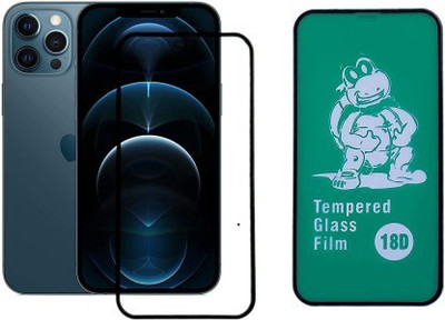 BadiyaBuy Edge To Edge Tempered Glass for Apple iPhone 13 Pro Max (18D Glass)(Pack of 1)