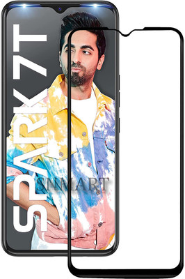 SNMART Edge To Edge Tempered Glass for Tecno Spark 7T, Tecno Spark 7(Pack of 1)
