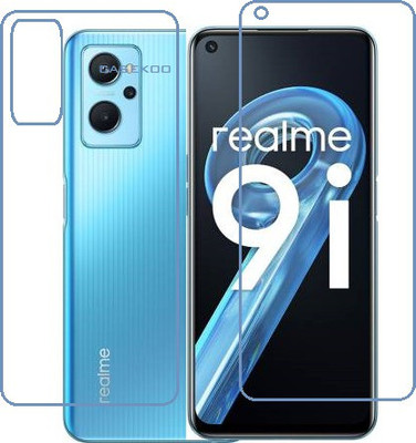 CASEKOO Front and Back Screen Guard for Realme 9i(Pack of 2)