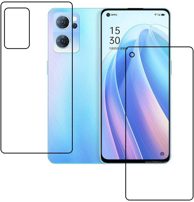 PONDRIK Front and Back Screen Guard for Oppo Reno7 5G(Pack of 2)