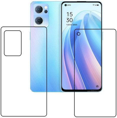 PONDRIK Front and Back Screen Guard for Oppo Reno7 5G(Pack of 2)