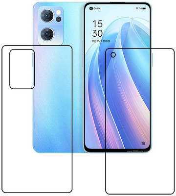 PONDRIK Front and Back Screen Guard for Oppo Reno7 5G(Pack of 2)