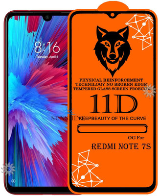 SUNSHINE Tempered Glass Guard for REDMI NOTE-7s Edge to Edge Tempered Glass(Pack of 1)