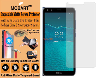MOBART Tempered Glass Guard for NOKIA C1 2ND EDITION (Matte Finish)(Pack of 1)