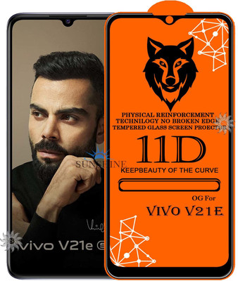 SUNSHINE Tempered Glass Guard for VIVO-V21E Edge to Edge Tempered Glass(Pack of 1)