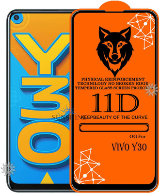 SUNSHINE Tempered Glass Guard for VIVO-Y30 Edge to Edge Tempered Glass(Pack of 1)