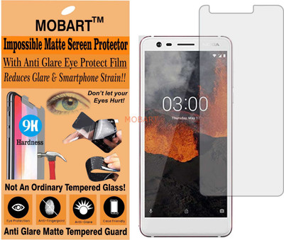 MOBART Tempered Glass Guard for NOKIA TA-1063 (NOKIA 3.1) (Matte Finish)(Pack of 1)