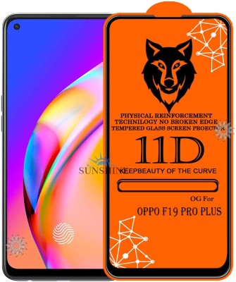SUNSHINE Tempered Glass Guard for OPPO-F19 PRO PLUS Edge to Edge Tempered Glass(Pack of 1)