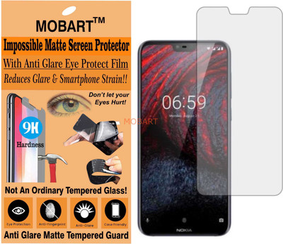 MOBART Tempered Glass Guard for NOKIA X6 (Matte Finish)(Pack of 1)