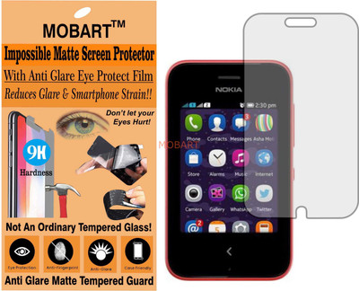 MOBART Tempered Glass Guard for NOKIA ASHA 230 (Matte Finish)(Pack of 1)