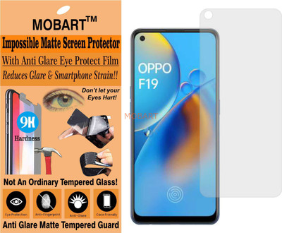 MOBART Tempered Glass Guard for OPPO F19 CHP2219 (Matte Finish)(Pack of 1)