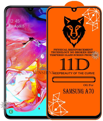 SUNSHINE Tempered Glass Guard for SAMSUNG-A70 Edge to Edge Tempered Glass(Pack of 1)