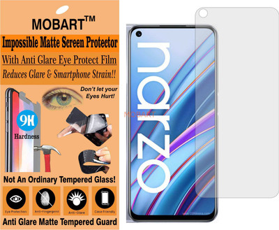 MOBART Tempered Glass Guard for REALME RMX2156 (Matte Finish)(Pack of 1)